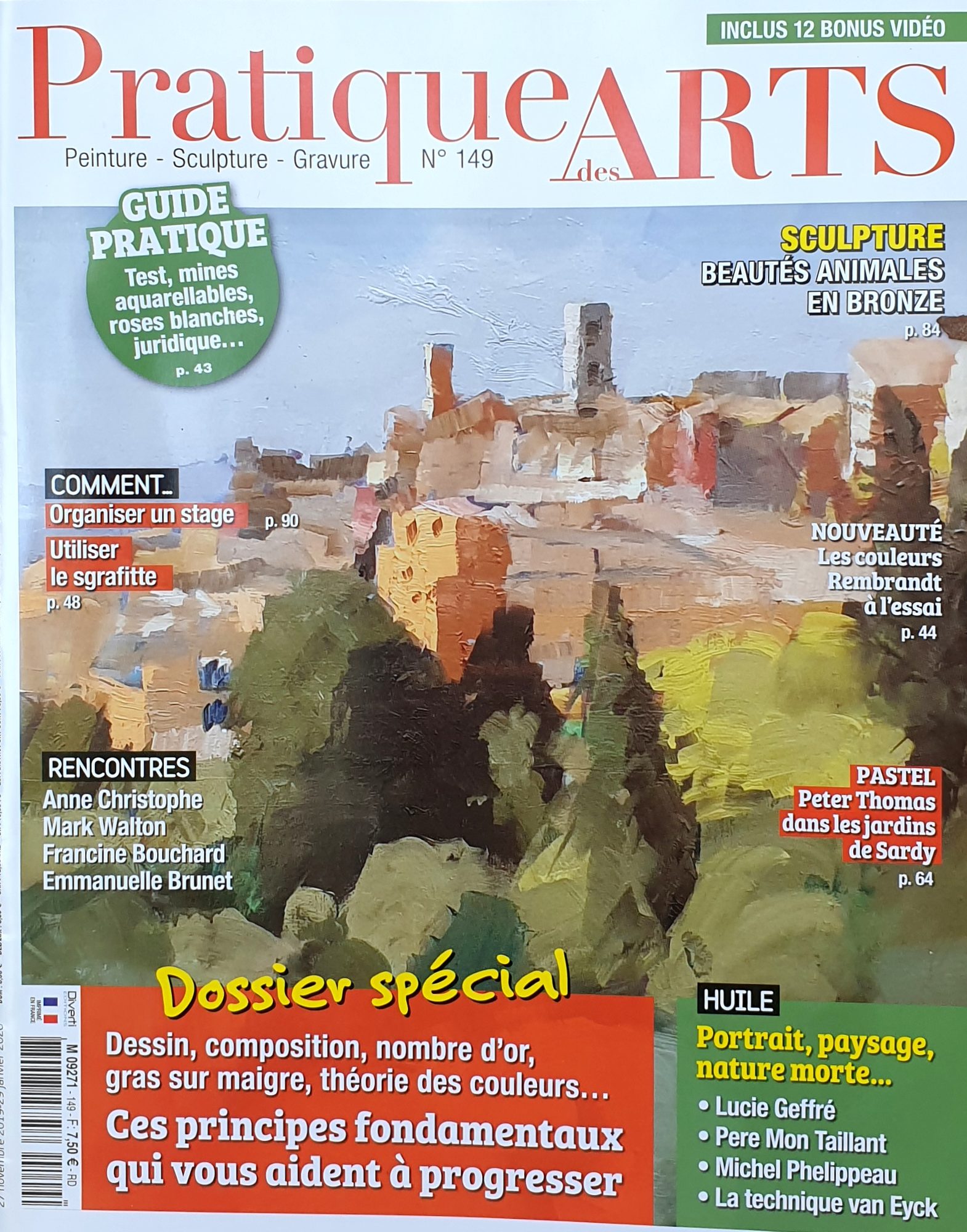 Couverture Pratique des Arts n°149 — Michel Phelippeau