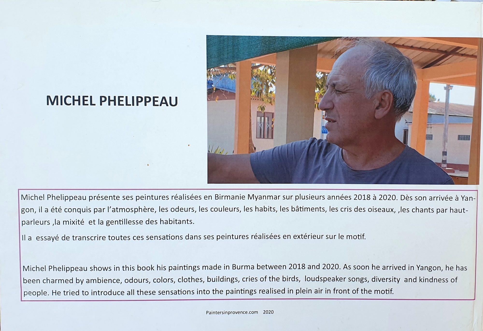 Senteurs picturales en Birmanie — couverture verso