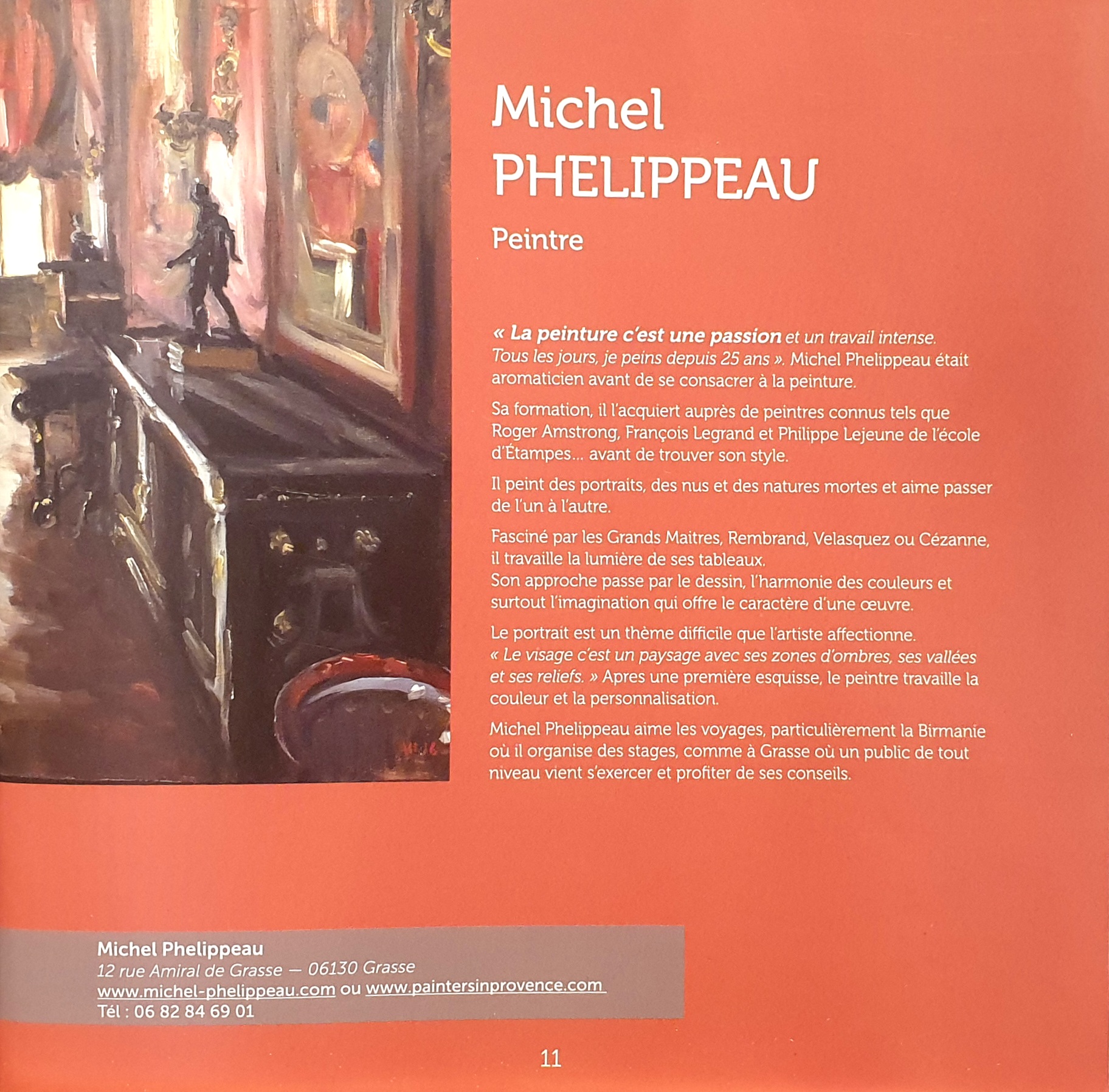 Biographie Michel Phelippeau — Artistes de Grasse 2019