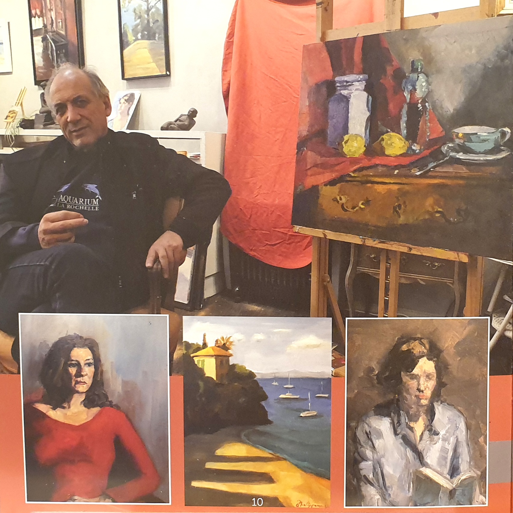 Michel Phelippeau dans son atelier — Artistes de Grasse 2019